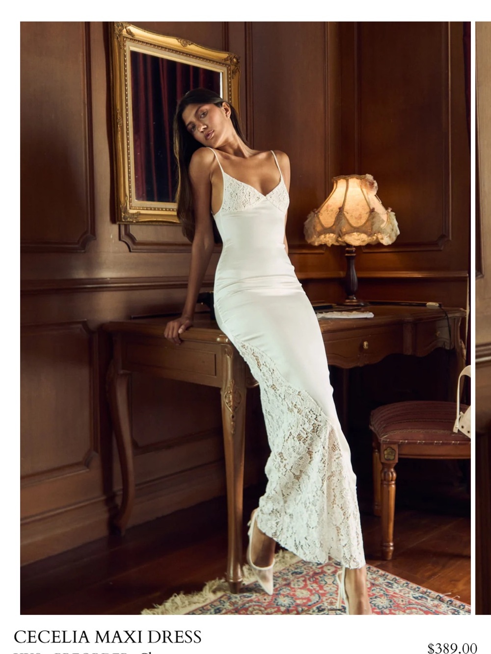Cecelia White Lace Maxi Dress